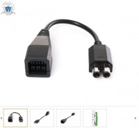 Cable de la transferencia del adaptador para Xbox 360 Slim (Negro)